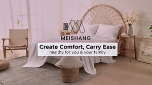 MEISHANG 1000 Thread Count Cotton Sheets Queen Size - 100% Egyptian Cotton, Sateen Weave, Soft & Breathable, Oeko-Tex Certified, 16" Deep Pockets - 4 Piece (Queen, Light Blue)