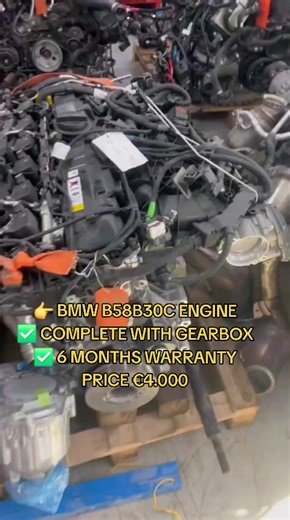 Fully complete engine for BMW B58B30C 250kw 6 months warranty ready swap