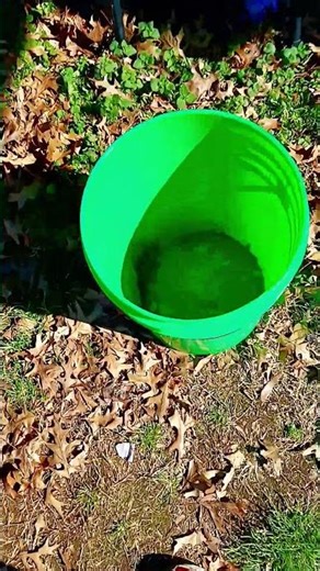 whipping plastic bucket with plastic tube sound effect