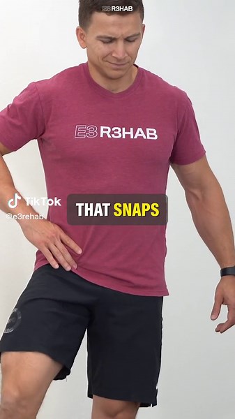 Do you have a hip that snaps during certain movements? Although the snapping sensation can be worrisome, it’s important to know that it’s common in people without symptoms and usually doesn’t mean that anything is wrong with your hip or that problems will develop in the future. #rehab #physicaltherapy #hippain #snappinghip