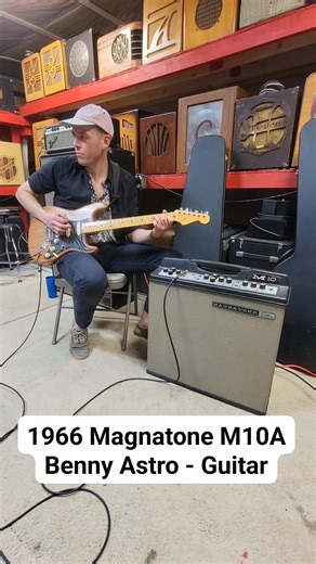 Benny Astro setting a mood with the true vibrato and reverb on my 1966 Estey Magnatone M10A. | Toms-Amps.com