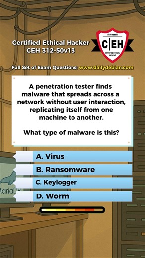 Certified Ethical Hacker (CEH v13 - 312-50v13) Real Exam Question