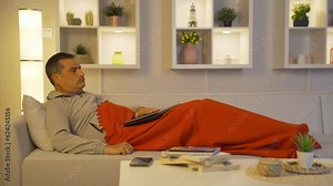 The man who got angry at what he saw on the laptop.