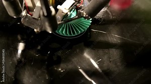 3D printer printing model objects using additive process technology Stock Video