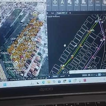 how to design a fiber optic network in Google Earth to AutoCAD #tech