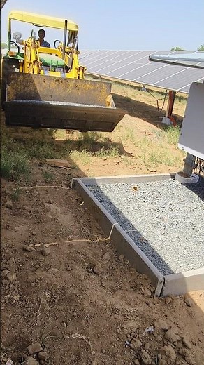 Solar Power Plant Work in Progress ⚡ | Ground Mounted Solar Project 🌞