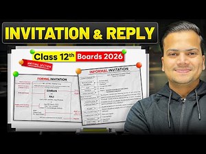 🔥 Invitation and Reply in English | Class 10, 11, 12 | FORMAT With FIX LINES | Board 2026