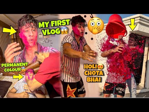 My First Holi Celebration with Chota bhai😱 | Holi Celebration 2026