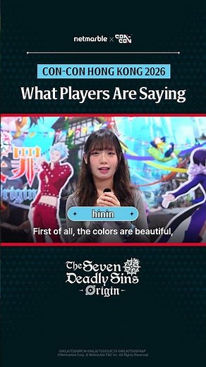 Influencers and players were interviewed on-site about The Seven Deadly Sins: Origin