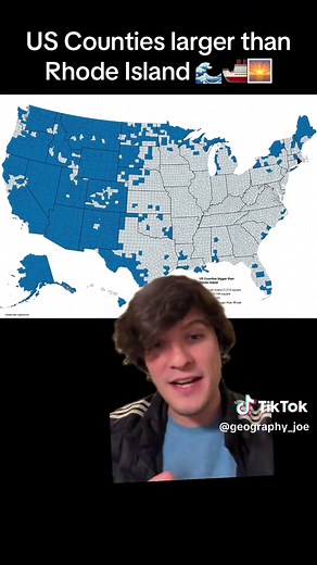 US Counties Larger Than Rhode Island: A Surprising Map