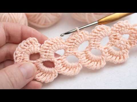 Easy Crochet Shell Lace Stitch Tutorial ✨ Beautiful Crochet Pattern for Beginners