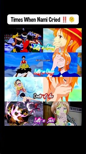 times when Nami cried ‼️🫠#onepiece #luffynikanikanomi #nami