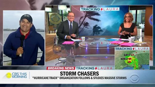 Hurricane Laura is providing a wealth of information for the scientists known as storm chasers. The organization HurricaneTrack.com set up cameras across Louisiana & Texas, documenting the storm as it made landfall & moved inland. Omar Villafranca has more on what they captured. | CBS Mornings