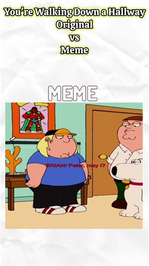 The Evolution of "You're Walking Down a Hallway" (Original vs Meme) #memes #shorts