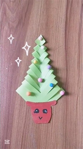 Cute Mini Christmas Tree Craft 🎄 | Easy DIY Christmas Decoration #shorts #youtubeshorts #craft
