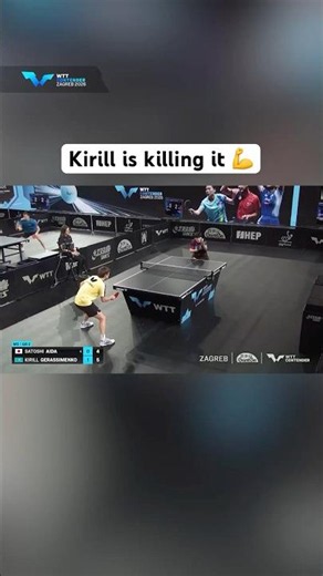 Kirill never fails to impress 🤩 #WTTZagreb #TableTennis