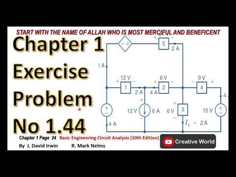 Chapter 1 Exercise Problems 1.44 solution | Basic Engineering Circuit Analysis 10th Edition