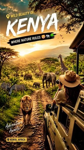 Wild moments. Endless memories. Kenya Safari. #travelstoryteller87 #shorts #travel #trending