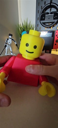 3D printed tall brickman #lego #3dprinting