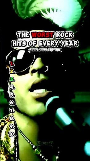 THE WORST ROCK HITS OF EVERY YEAR (1990-1999) 🤯#RockMusic #90sRock #RockHits #90sMusic #Sevent