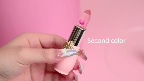 BestLand 3 Pcs/Set Flower Jelly Lipstick Set Temperature Change Moisturizer Long Lasting Nutritious Balm Magic Color Change Lip Gloss (3Pcs Flower Jelly Lipstick 010203)