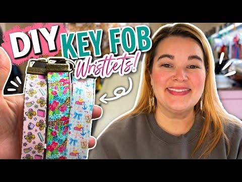 How to Make No-Sew Key Fob Wristlets with Sublimation(Easy Turorial)