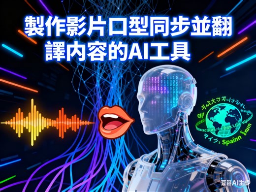 製作影片口型同步並翻譯內容的AI工具