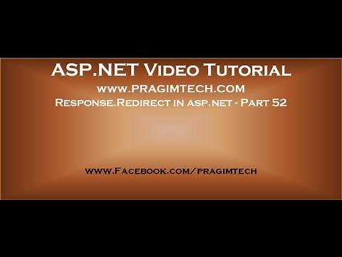 Response Redirect in asp.net Part 52