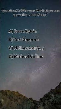 🌌 Space Quiz! Test your knowledge of the universe 🚀 Part 1