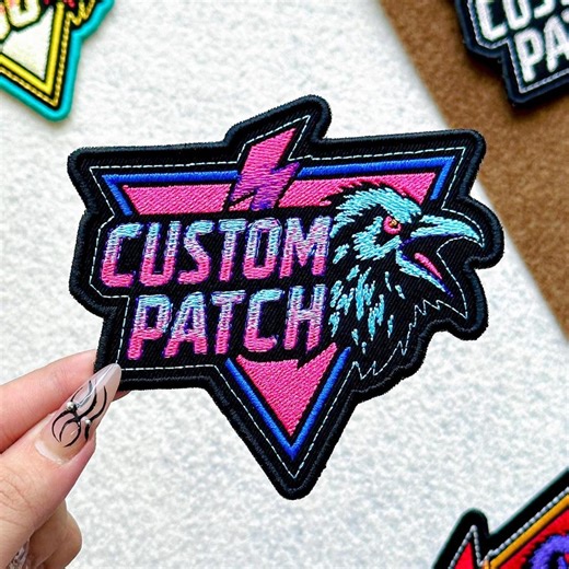 Custom Embroidered Logo Patch: Bulk Logo Patches for Hats Jackets Backpack - Etsy