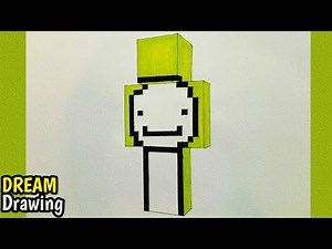 3D Dream Minecraft skin drawing