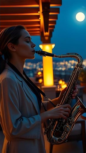 Smooth Saxophone Sounds for a Calm Night 🌙 #relaxingjazz #studymusic