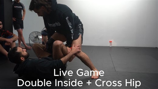 Chris Alfar on Instagram: "Just a small sample from some long form content I'm working on. This is a snippet from our advanced class - this drill is one variation of a game we do to control the inside space between legs and give us access to entanglements or get closer to the back. The important part here is that we do similar games with conceptual focus every day across different parts of the game. The cues and tasks will vary (more general vs more specific skill) depending on the week. Today w