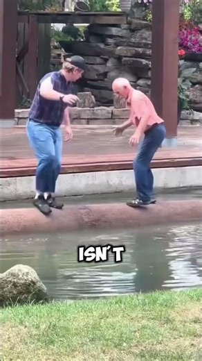 Who Falls First Wins… This Insane Water Log Battle!