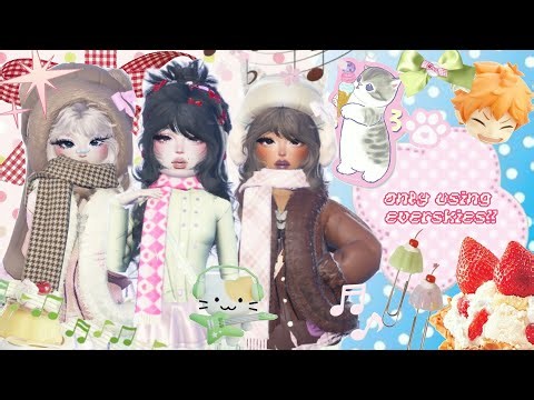 ⋆˙⟡only using everskies for every theme🍒‧₊˚♪ 𝄞₊˚⊹play dress to impress with me🍳