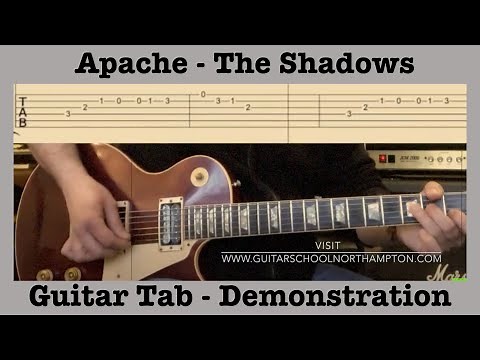 Apache - The Shadows - Guitar Lesson - Tab