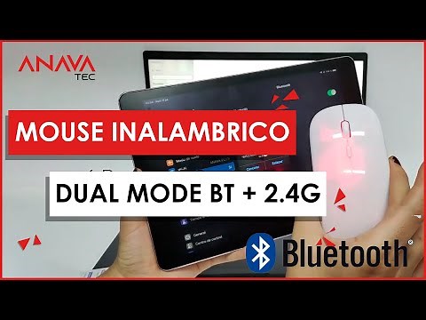 Mouse inalámbrico recargable DUAL MODE Bluetooth + 2.4Ghz - Anavatec