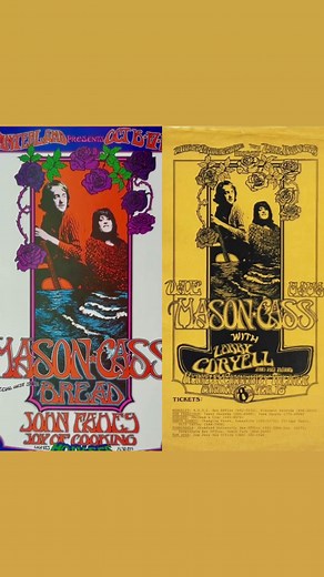 Cass Elliot & Dave Mason in two different concert handbills from 1970 The first is an original first-rinting concert handbill advertising a Dave Mason and Cass Elliot show, with guest Larry Coryell and his band, at the Berkeley Community Theatre on February 15, 1971. The second is an original vintage concert handbill for shows (in October of 1970) with special guests Bread, John Fahey, and Joy of Cooking The posters were designed by Randy Tuten #casselliot #davemason #1970 #music #vintage
