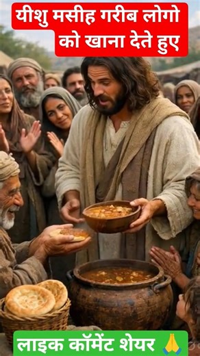 यीशु मसीहगरीब लोगो को खाना देते हुए #new #ai #video #new #jusus #short #video #new #ai #video #2026