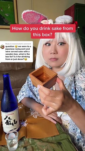 How to Drink Sake from a Japanese Masu Box