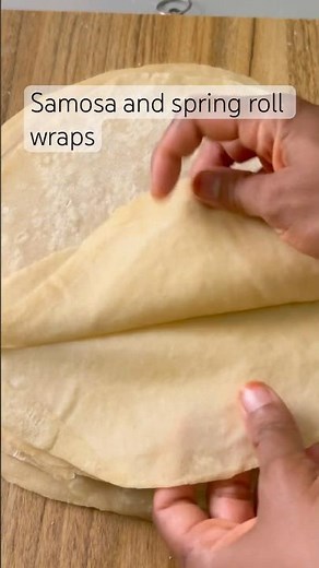 Perfect samosa and spring roll wraps #samosa #springroll #shorts #recipe #wrap