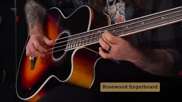 Happy Takamine Thursday! Here's Mike Leon, bass player for Soulfly, using the G Series GB72CE bass in a very soulful way. Available in both Brown Sunburst and Gloss Natural finishes, the GB72CE is a commanding acoustic-electric bass guitar that is built to perform. Featuring a solid spruce top and flame maple back and sides, the GB72CE produces all the volume and robust sound that players expect from a jumbo bass guitar. The slim mahogany neck and 16"-radius bound rosewood fingerboard provide gr