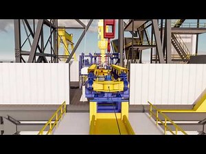 ICON Heave Compensated Tension Lift Frame (CTLF) Installation Animation on the Atwood Osprey MODU