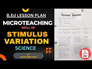 Skill of Stimulus Variation Science|Sound|Microteaching skills|Micro lesson plans B.ed/BTC/D.el.ed