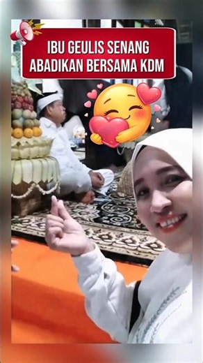MOTHER GEULIS IS VERY HAPPY TO MEET KDM LIVE AT THE WEDDING OF HER SON, THE SECRETARY OF WEST JAV...