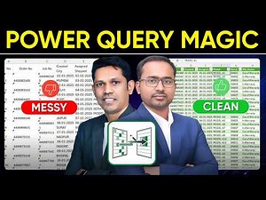 Convert Messy Excel Data into Clean Table Using Power Query (Step-by-Step)