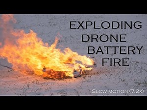 Exploding Drone Battery Fire (AEE AP10)