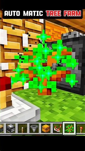 Automatic tree farm 1.21+ #minecraft #shorts #‪@TSGAMER109‬