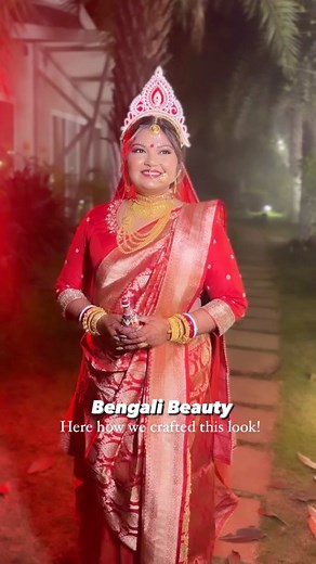 Dive into the enchanting world of our Bengali bride! Watch the magic unfold as we break down the steps of creating this mesmerising look in our exclusive makeup tutorial. To Book your Appointment Call us on 9702402402#bengalibride #bridalmakeup #makeuptutorial #timemachinebrides #timemachinesalon #bengaliwedding #bengalibrides #bridetobe #indianbridalmakeup #makeupartist #indianbridalhairstyle | Time Machine Salon | Facebook