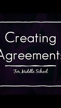 Creating Classroom Agreements instead of Rules